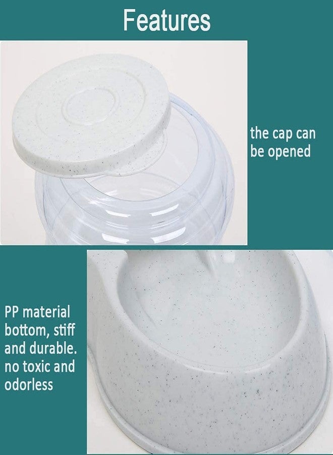 TGOPIT مجموعة موزع طعام القطط الأوتوماتيكي من تيغوبيت، وعاء طعام للتعبئة التلقائية بالجاذبية، حاوية تخزين، نافورة، موزع طعام الكلاب، موزع طعام الحيوانات الأليفة ذاتي التوزيع بالجاذبية [3.5 لتر] - Image 5